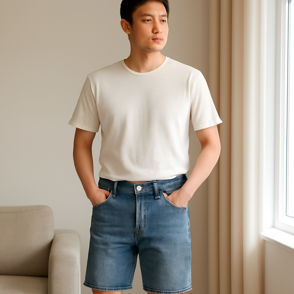 남성데님반바지 대표 이미지